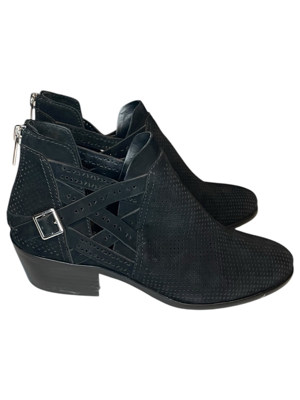 Vince Camuto Suede Black Booties Size 7M